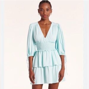 Amanda Uprichard Elegant Light Blue Women's Dress. Size XS